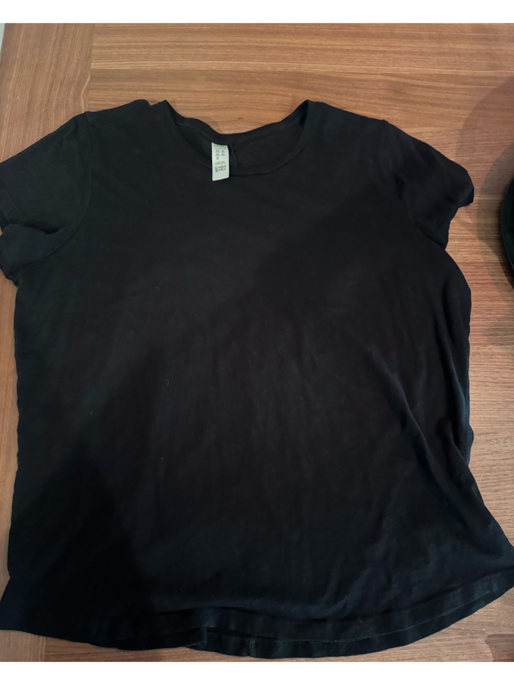 SPANX  Black Short Sleeve Crew Tee xl